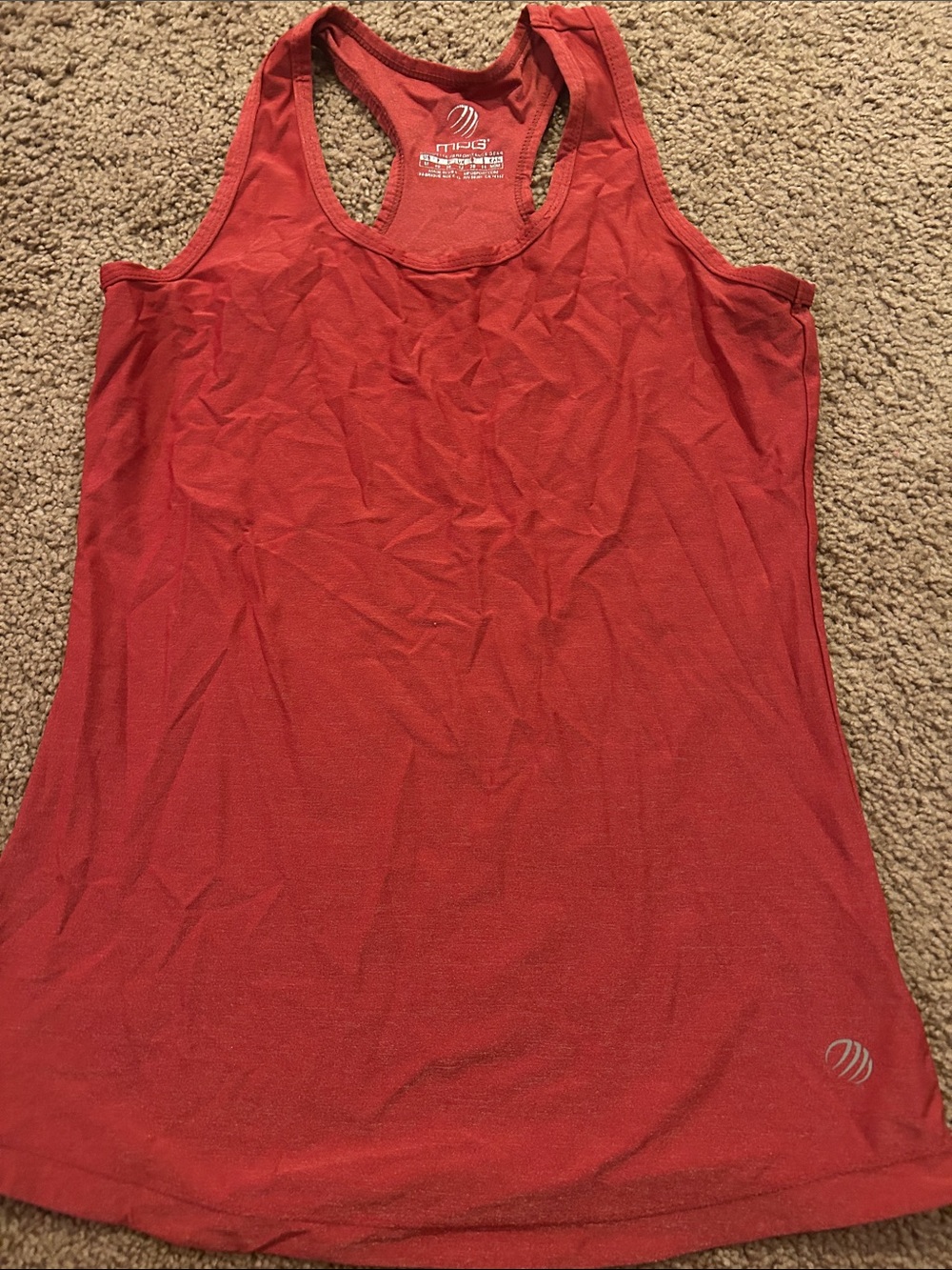 MPG Women's Red Racerback Performance Tank